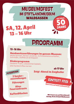 Plakat für Museumsfest 12.04.2025